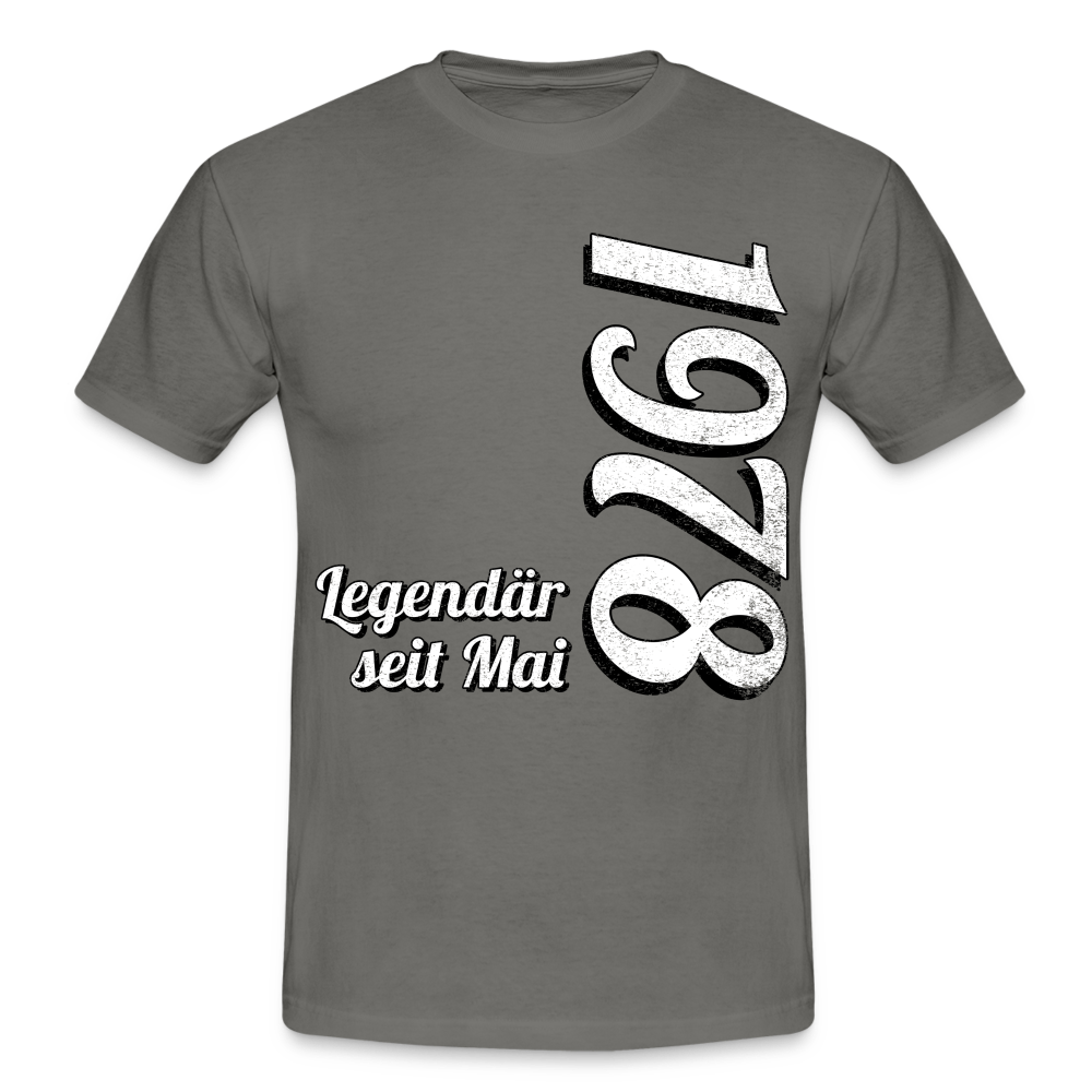 Geburtstags Geschenk Shirt Legendär seit Mai 1978 T-Shirt - graphite grey