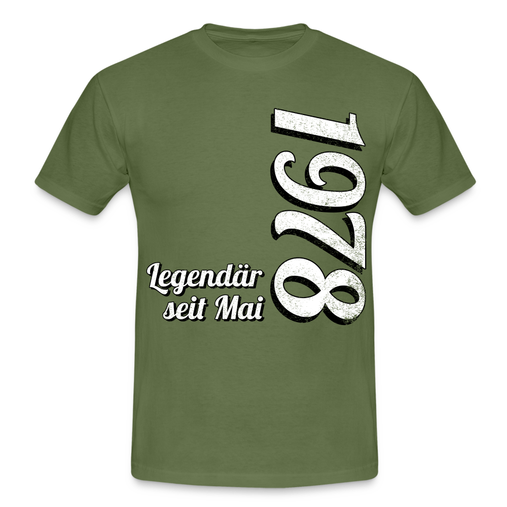 Geburtstags Geschenk Shirt Legendär seit Mai 1978 T-Shirt - military green