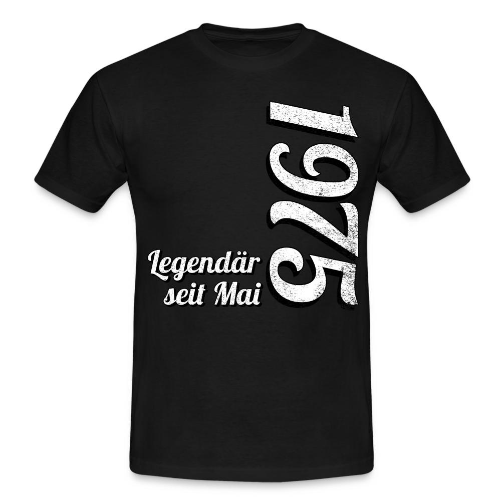 Geburtstags Geschenk Shirt Legendär seit Mai 1975 T-Shirt - black