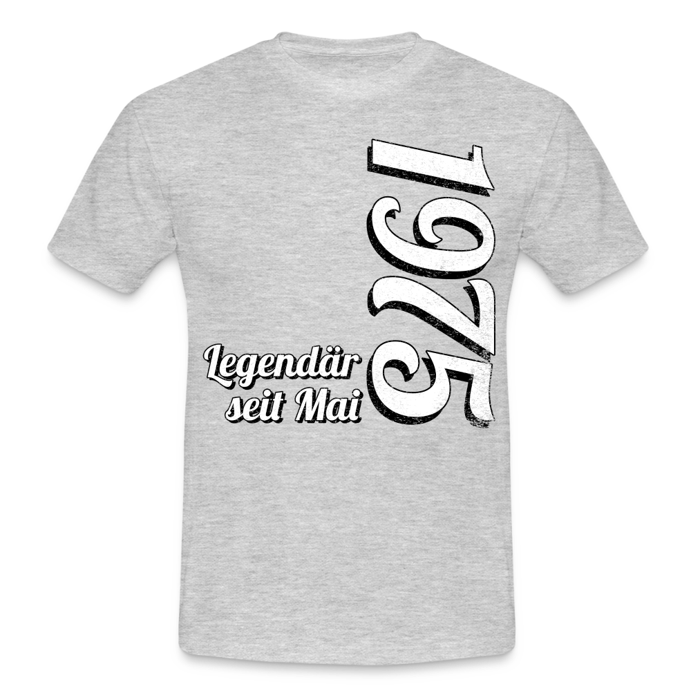 Geburtstags Geschenk Shirt Legendär seit Mai 1975 T-Shirt - heather grey