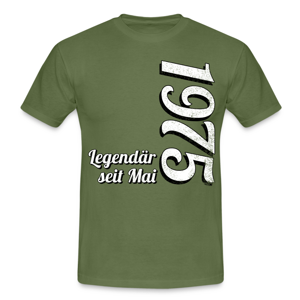 Geburtstags Geschenk Shirt Legendär seit Mai 1975 T-Shirt - military green