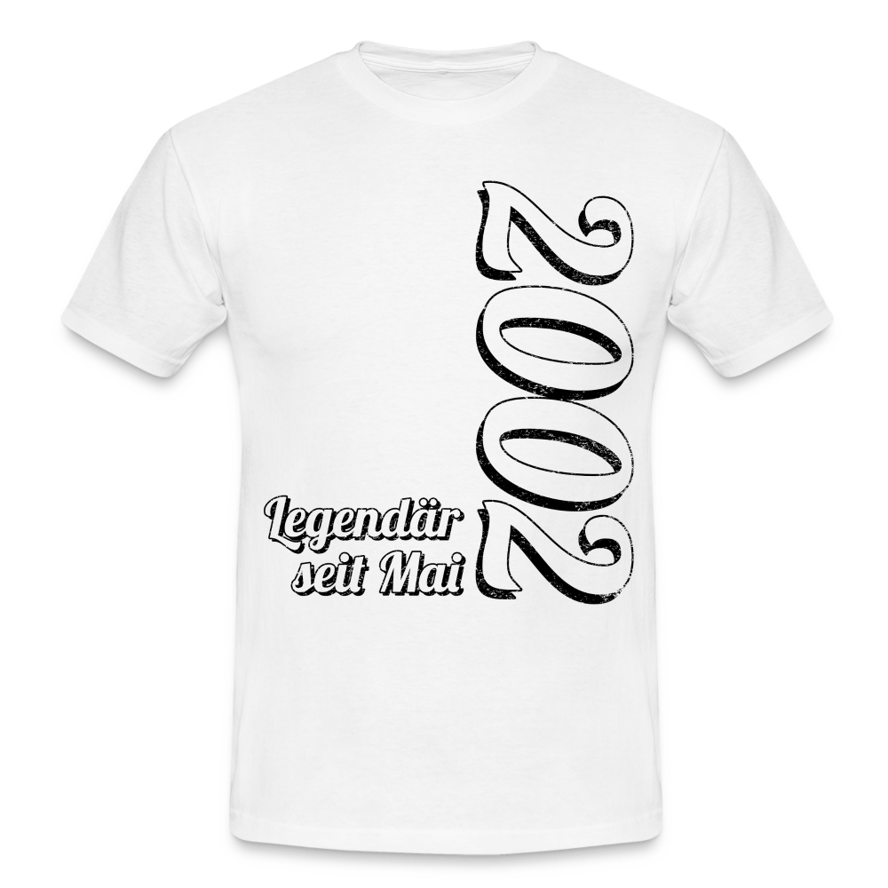 Geburtstags Geschenk Shirt Legendär seit Mai 2002 T-Shirt - white