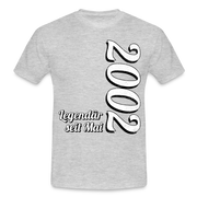 Geburtstags Geschenk Shirt Legendär seit Mai 2002 T-Shirt - heather grey
