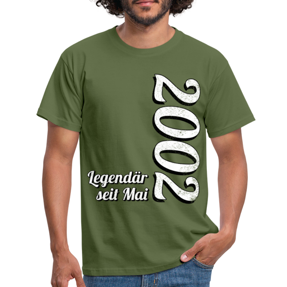 Geburtstags Geschenk Shirt Legendär seit Mai 2002 T-Shirt - military green