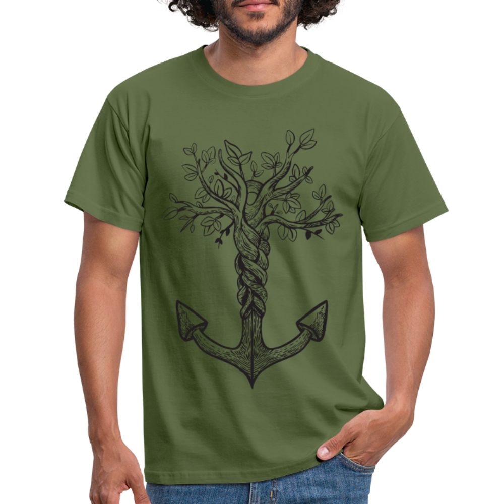Anker Shirt Anker Seefahrer Geschenk T-Shirt - military green