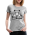 Kaffee Trinker Katze - Brauche jetzt Kaffee lustiges Frauen Premium T-Shirt - heather grey