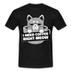 Kaffee Trinker Katze - Brauche jetzt Kaffee lustiges T-Shirt - black
