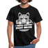 Kaffee Trinker Katze - Brauche jetzt Kaffee lustiges T-Shirt - black