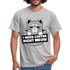 Kaffee Trinker Katze - Brauche jetzt Kaffee lustiges T-Shirt - heather grey