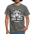 Kaffee Trinker Katze - Brauche jetzt Kaffee lustiges T-Shirt - graphite grey