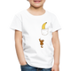Lustiger Affe Klettert am Shirt hoch Lustiges Kinder Premium T-Shirt - white