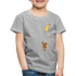 Lustiger Affe Klettert am Shirt hoch Lustiges Kinder Premium T-Shirt - heather grey