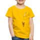 Lustiger Affe Klettert am Shirt hoch Lustiges Kinder Premium T-Shirt - sun yellow