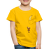 Lustiger Affe Klettert am Shirt hoch Lustiges Kinder Premium T-Shirt - sun yellow