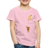 Lustiger Affe Klettert am Shirt hoch Lustiges Kinder Premium T-Shirt - rose shadow