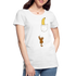 Lustiger Affe Klettert am Shirt hoch Lustiges Frauen Premium Bio T-Shirt - white
