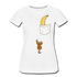 Lustiger Affe Klettert am Shirt hoch Lustiges Frauen Premium T-Shirt - white