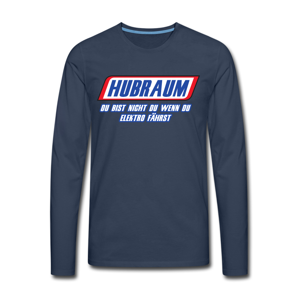 Mechaniker Hubraum du bist nicht du wenn du Elektro fährst Premium Langarmshirt - navy