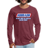 Mechaniker Hubraum du bist nicht du wenn du Elektro fährst Premium Langarmshirt - heather burgundy