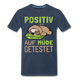 Faultier positiv auf Müde getestet Lustiges Geschenk Premium T-Shirt - navy