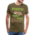 Faultier positiv auf Müde getestet Lustiges Geschenk Premium T-Shirt - khaki