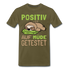 Faultier positiv auf Müde getestet Lustiges Geschenk Premium T-Shirt - khaki