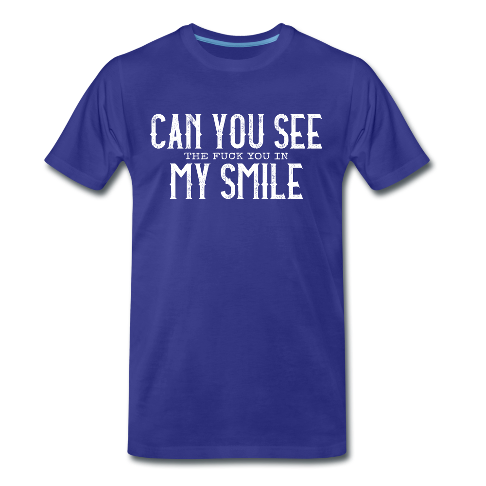 Sarkasmus Can You See The F**k You In My Smile Lustiges T-Shirt - royal blue