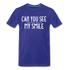 Sarkasmus Can You See The F**k You In My Smile Lustiges T-Shirt - royal blue