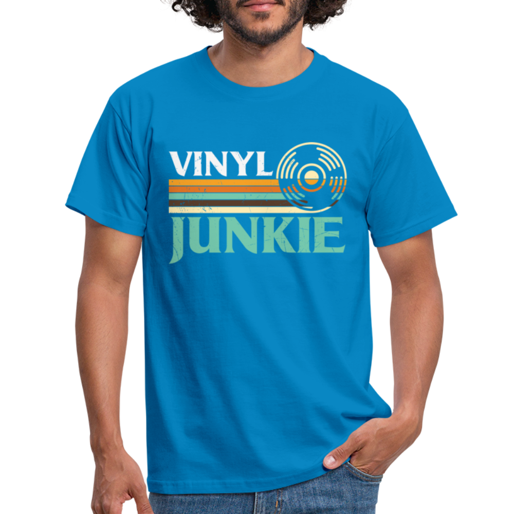 Schallplatten Fan Vinyl Vintage Retro Style T-Shirt - royal blue