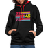 Schallplatten Fan Vinyl 33 45 78 Vintage Retro Style Hoodie - black/red