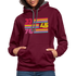 Schallplatten Fan Vinyl 33 45 78 Vintage Retro Style Hoodie - burgundy/charcoal