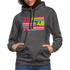 Schallplatten Fan Vinyl 33 45 78 Vintage Retro Style Hoodie - charcoal/black