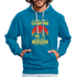 Camping Pullover Wohnmobil Camper Lustiger Hoodie - peacock blue/heather grey