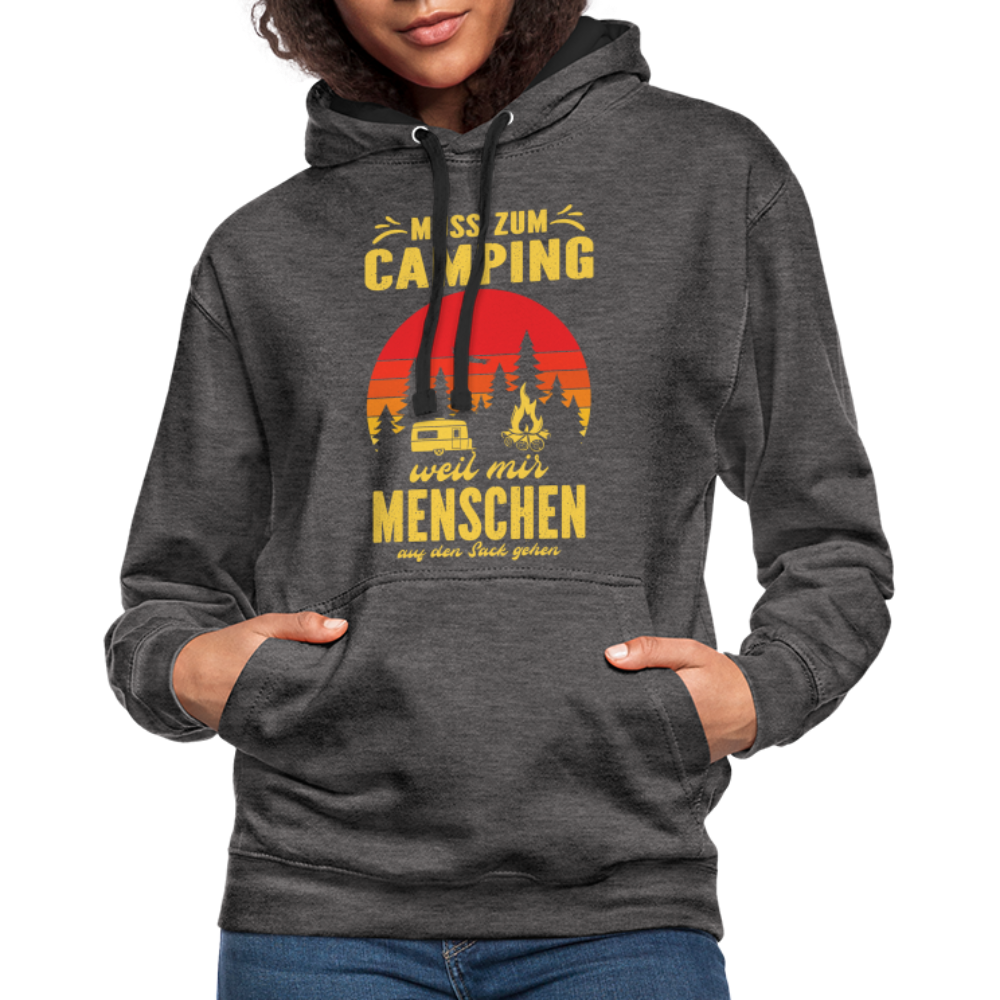 Camping Pullover Wohnmobil Camper Lustiger Hoodie - charcoal/black