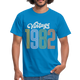 40. Geburtstag Vintage Retro Style Geboren 1982 Männer Geschenk T-Shirt - royal blue