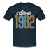 40. Geburtstag Vintage Retro Style Geboren 1982 Männer Geschenk T-Shirt - navy