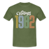 40. Geburtstag Vintage Retro Style Geboren 1982 Männer Geschenk T-Shirt - military green