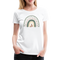 Regenbogen Herz Frauen Premium T-Shirt - white