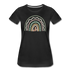 Regenbogen Herz Frauen Premium T-Shirt - black