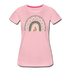 Regenbogen Herz Frauen Premium T-Shirt - rose shadow