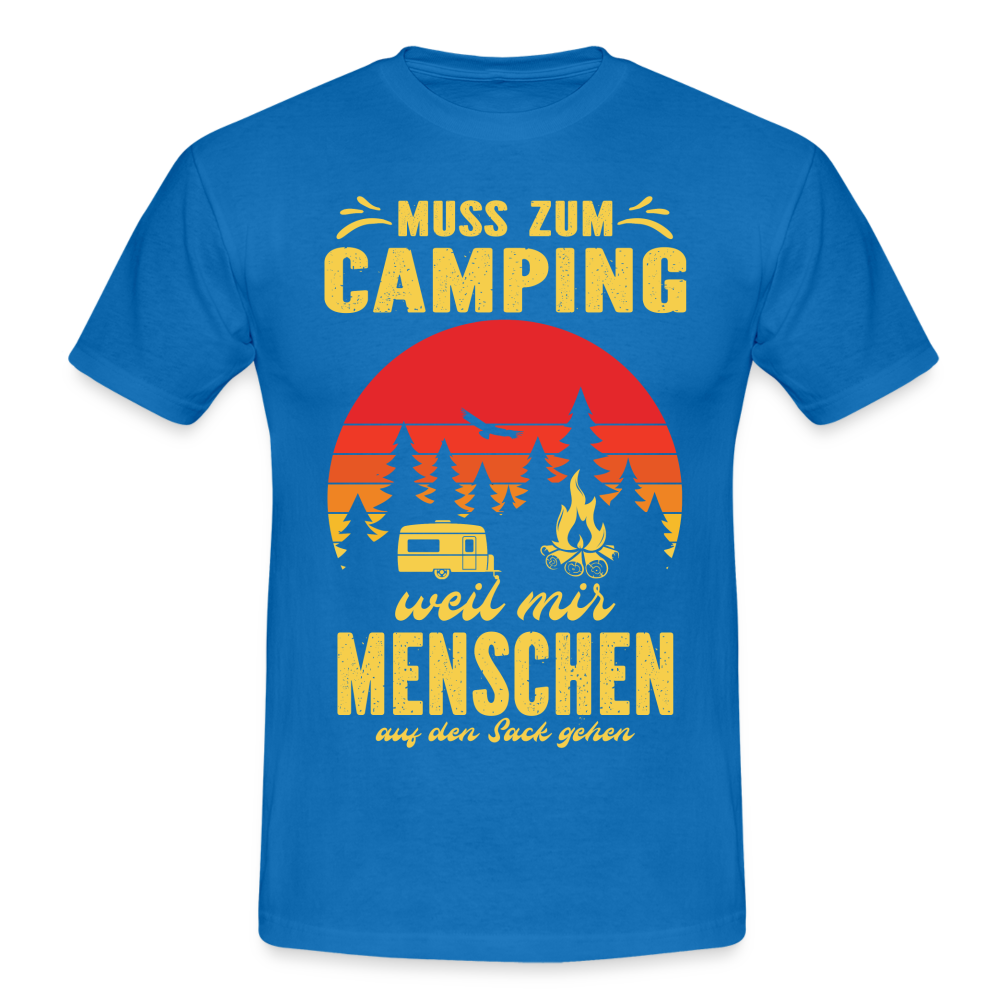 Camping Shirt Wohnmobil Camper Tee Lustiges T-Shirt - royal blue