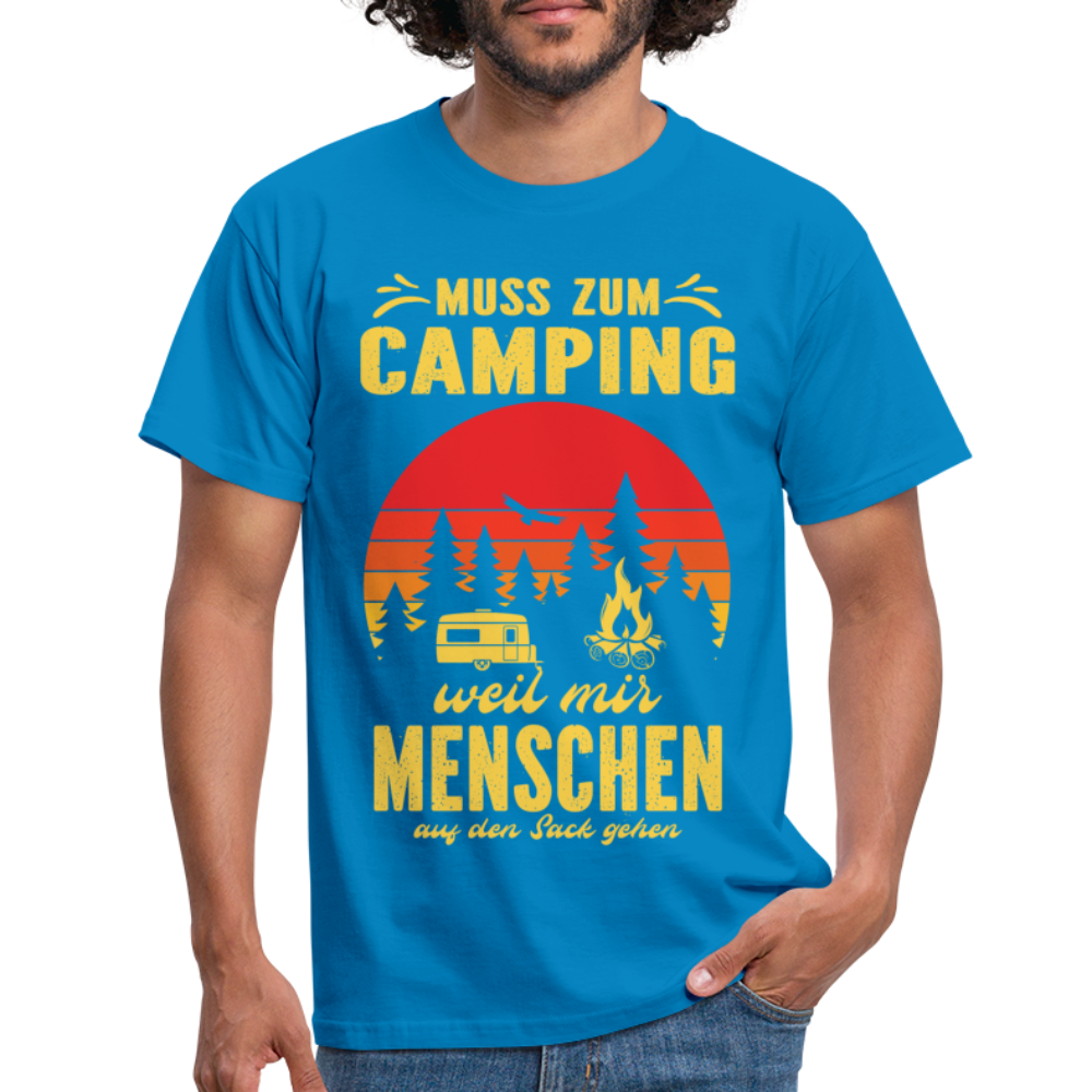 Camping Shirt Wohnmobil Camper Tee Lustiges T-Shirt - royal blue