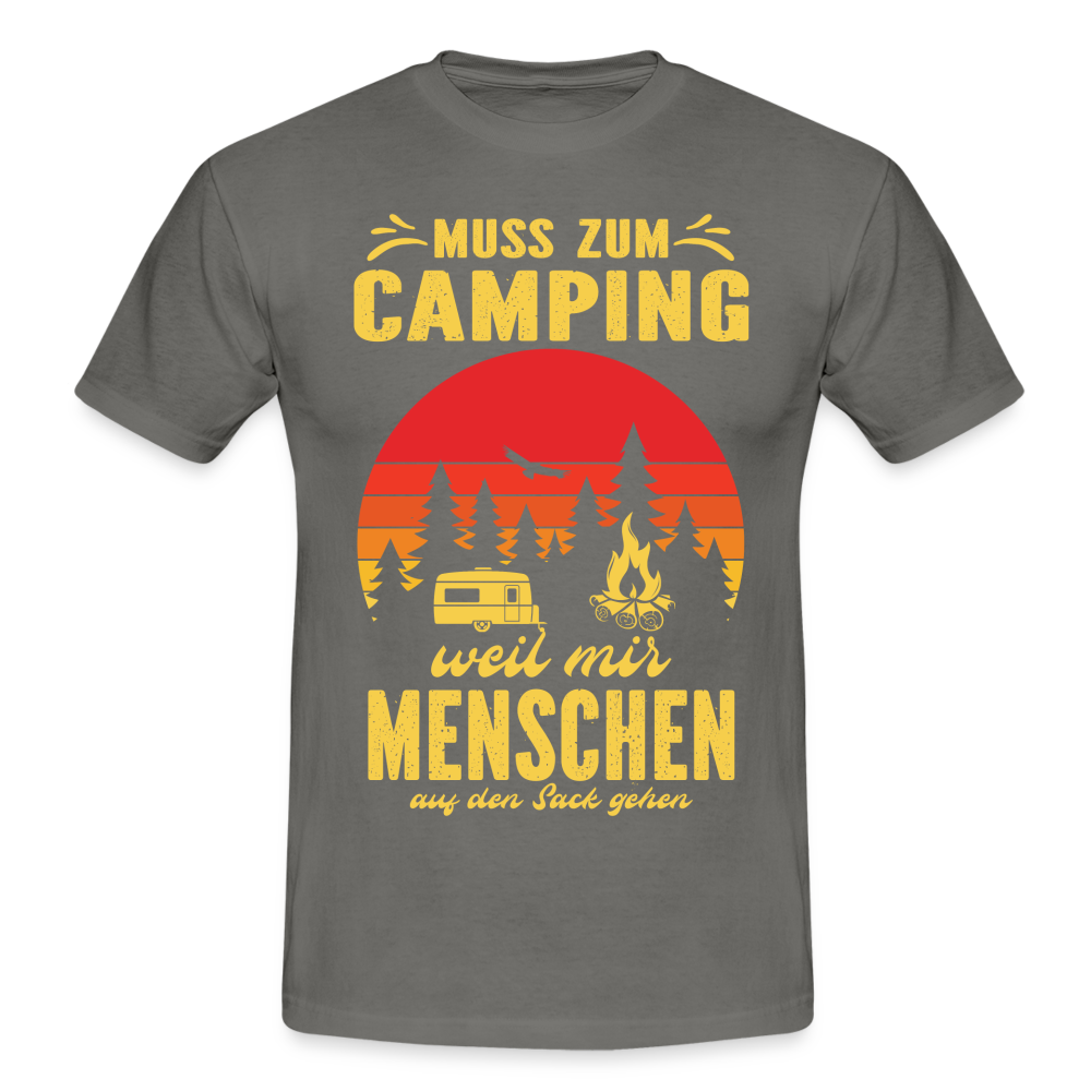 Camping Shirt Wohnmobil Camper Tee Lustiges T-Shirt - graphite grey