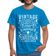 20. Geburtstag Vintage Style Geboren 2002 Männer Geschenk T-Shirt - royal blue