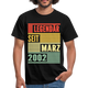 20. Geburtstag Legendär seit März 2002 Männer Geschenk T-Shirt - black