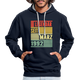 30. Geburtstag Legendär seit März 1992 Männer Geschenk Hoodie - navy/heather grey