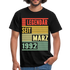 30. Geburtstag Legendär seit März 1992 Männer Geschenk T-Shirt - black