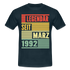 30. Geburtstag Legendär seit März 1992 Männer Geschenk T-Shirt - navy