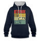 40. Geburtstag Legendär seit März 1982 Männer Geschenk Hoodie - navy/heather grey