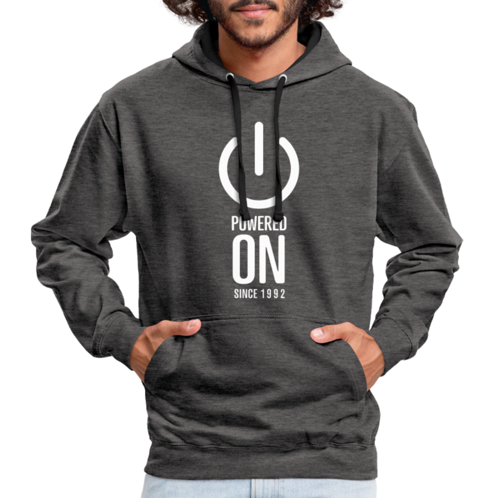 30. Geburtstag Power on since 1992 Geschenk Hoodie - charcoal/black